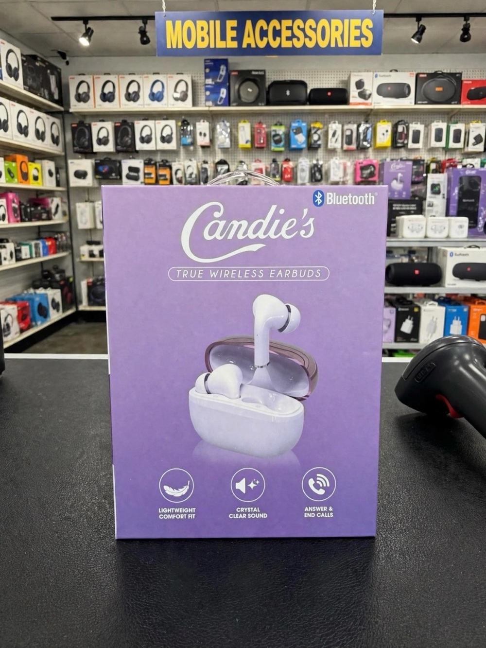 Candie's True Wireless Earbuds - White with Purple Box